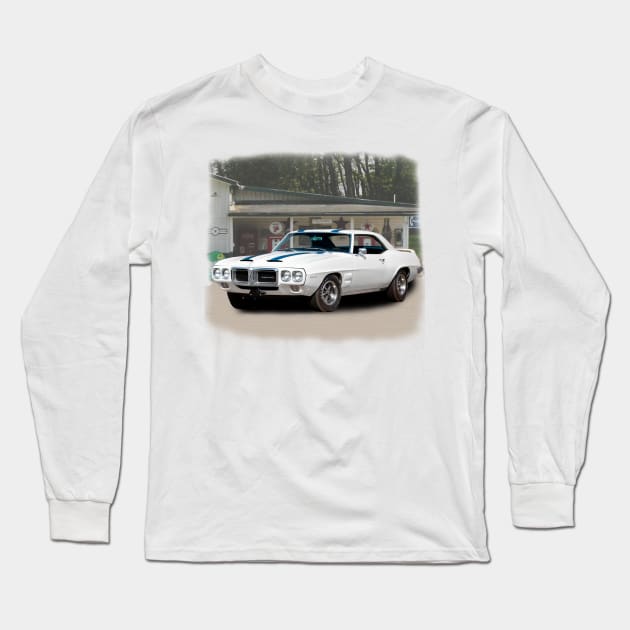 1969 Pontiac Firebird Trans AM Long Sleeve T-Shirt by Permages LLC